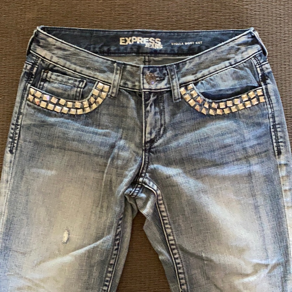 Express studded jeans